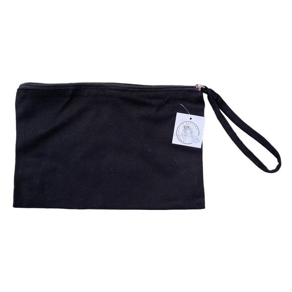 Mental Health Awareness Black Zipper Wristlet - Picture 3 of 5